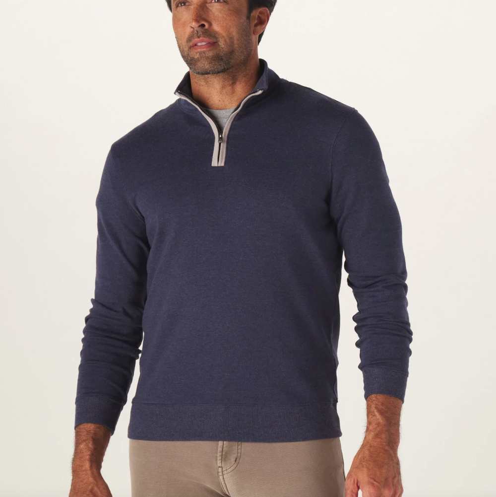 The Normal Brand - Puremeso Weekend 1/4 Zip - Navy
