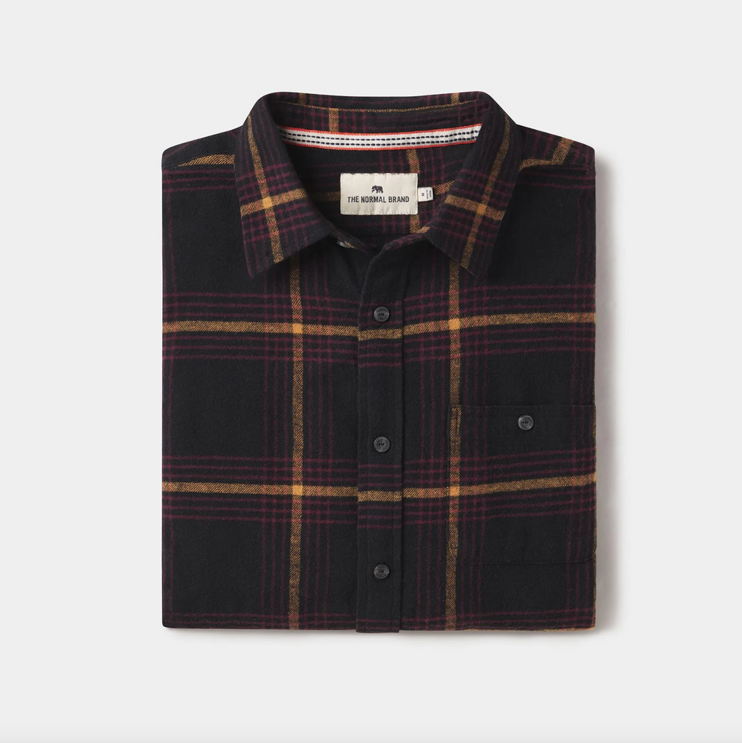 The Normal Brand - Stephen Shirt - Black Plaid