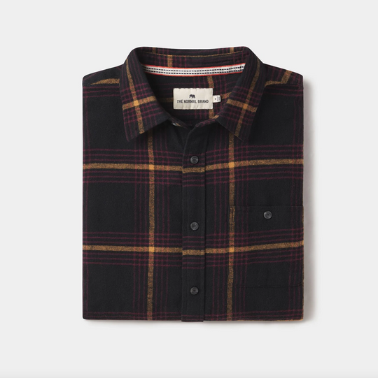 The Normal Brand - Stephen Shirt - Black Plaid