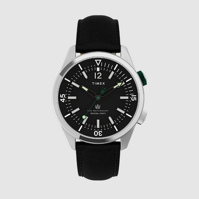 Timex - Waterbury Diver Quartz 3-Hand Watch - Black
