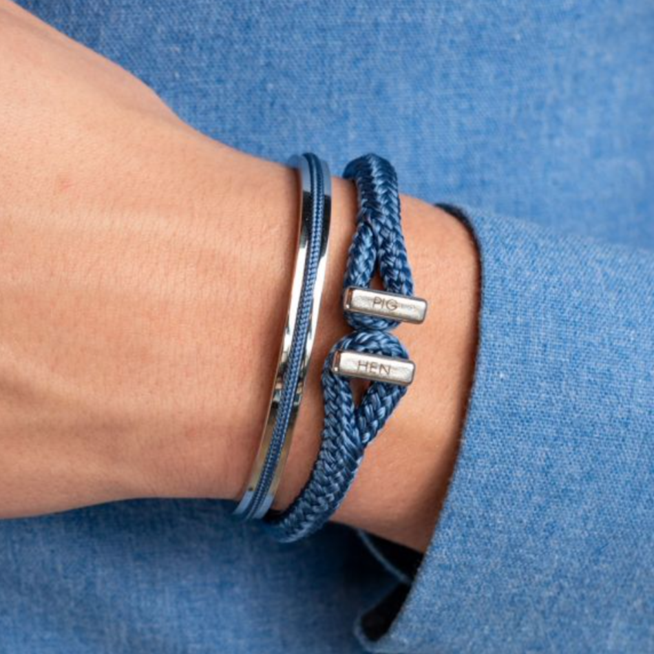 Pig & Hen - Icy Ike Bracelet - Violet Blue / Silver