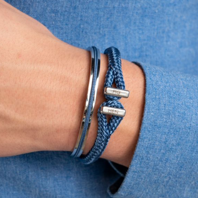 Pig & Hen - Icy Ike Bracelet - Violet Blue / Silver