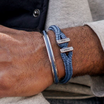 Pig & Hen - Icy Ike Bracelet - Violet Blue / Silver