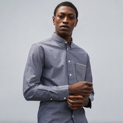Billy Reid - MSL 1-Pocket Shirt - Blue