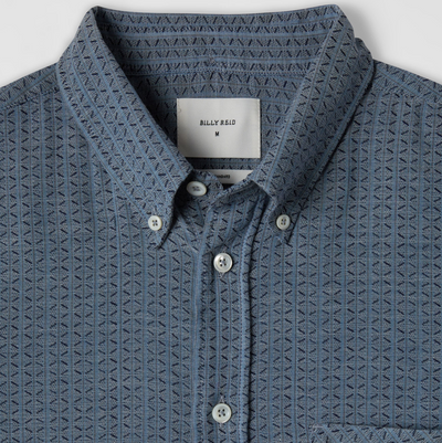 Billy Reid - Short Sleeve Tuscumbia Shirt - Navy