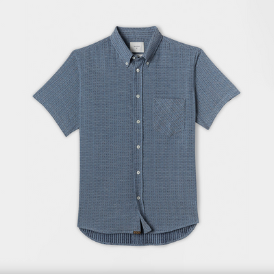 Billy Reid - Short Sleeve Tuscumbia Shirt - Navy