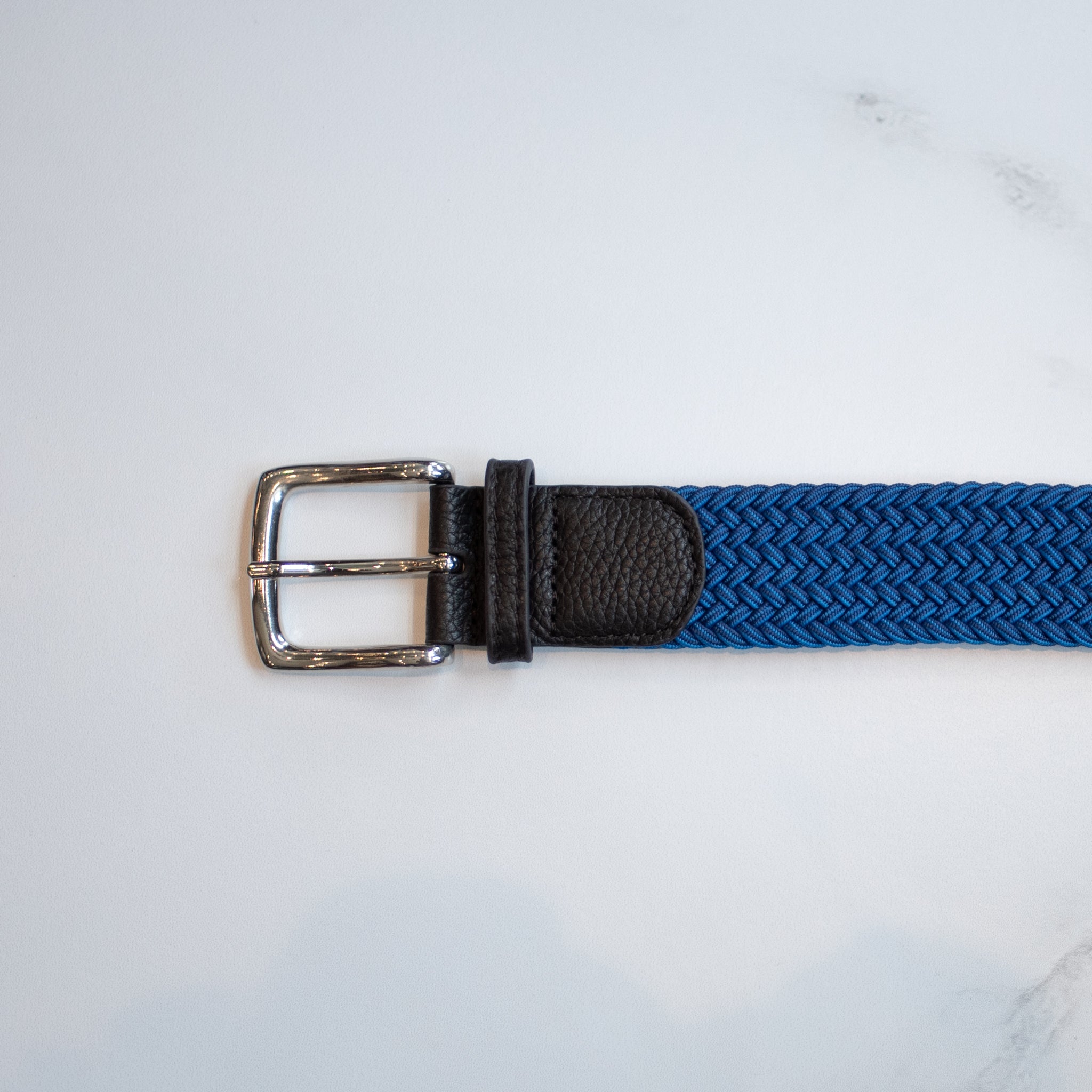 DIBI - Elastic Braided Belt - Navy & Blue