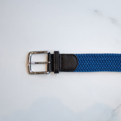 DIBI - Elastic Braided Belt - Navy & Blue