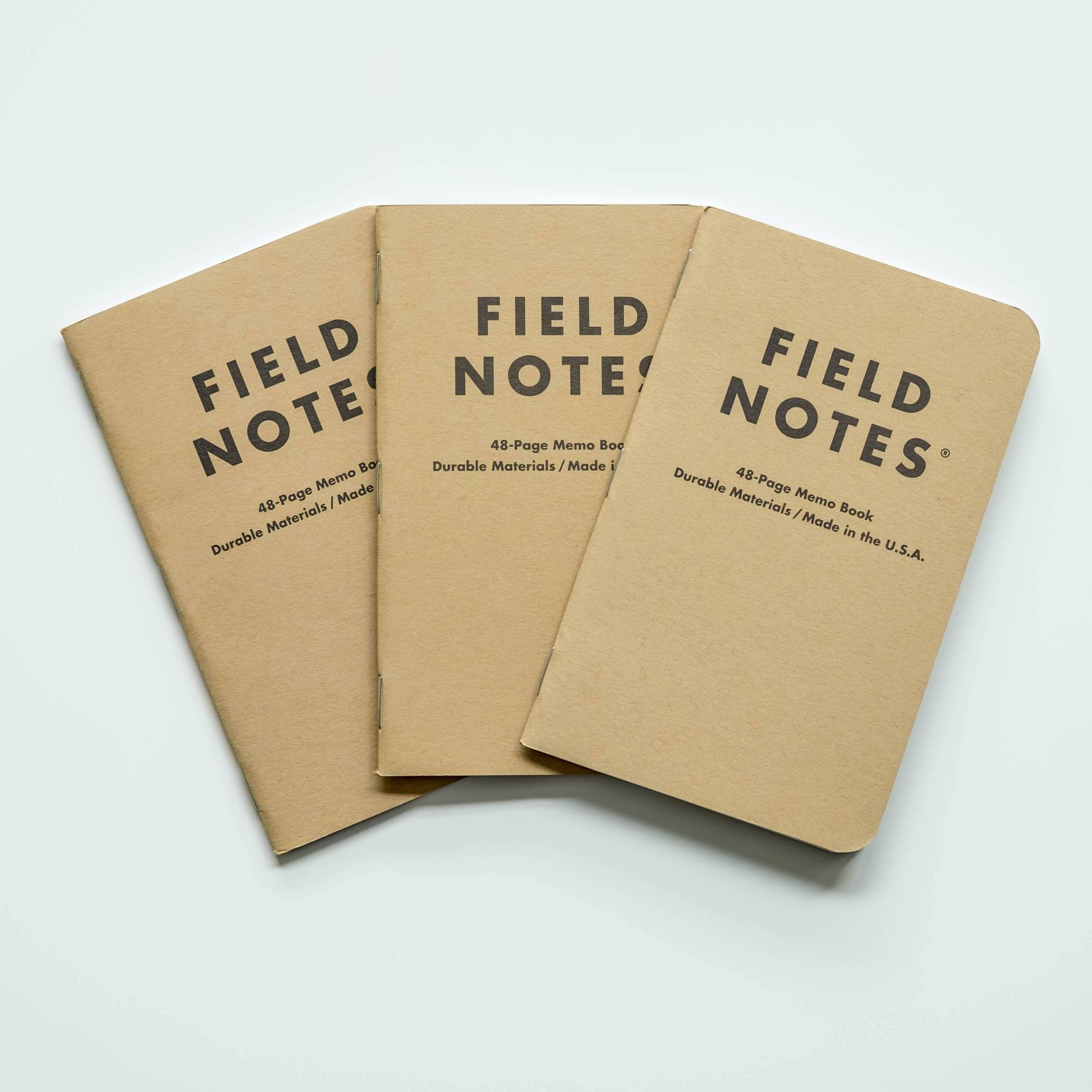 Field Notes -  Original Kraft Ruled Memo Book -  3-Pack