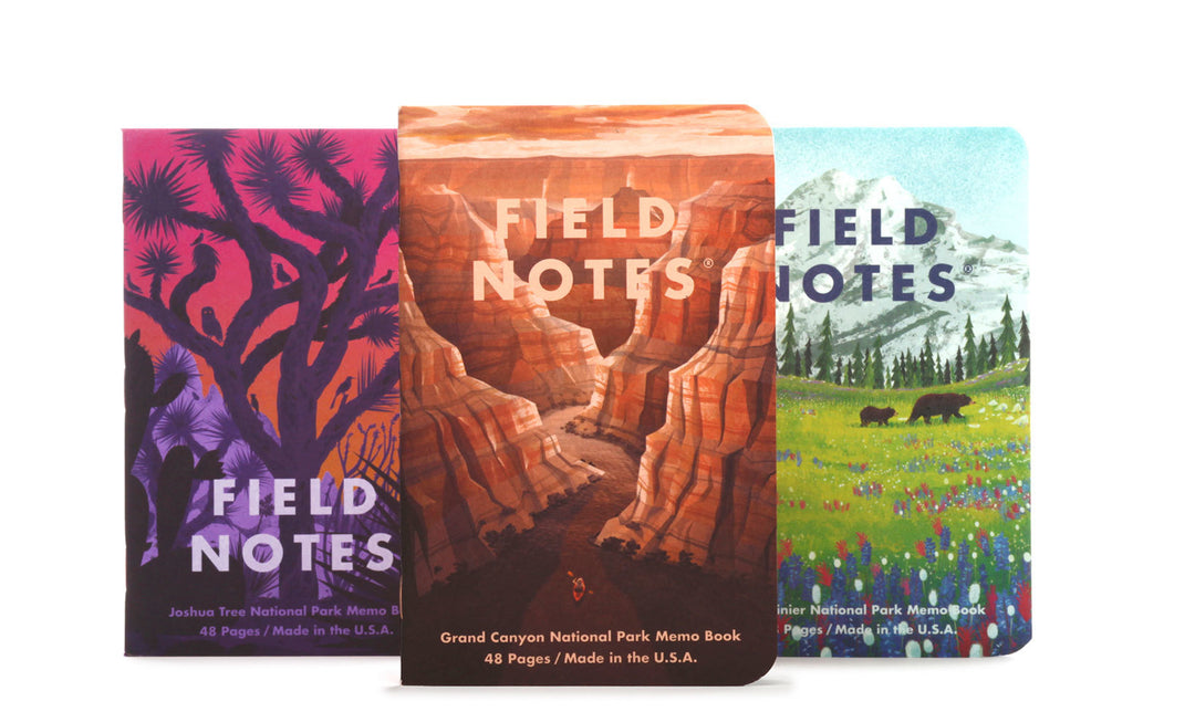 Field Notes - National Parks - Series B: Grand Canyon, Joshua Tree, Mt. Rainer