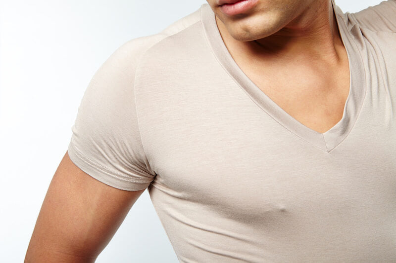 Mr. Davis - Traditional Cut V-Neck Undershirt - Tone