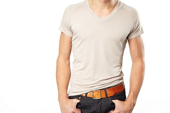 Mr. Davis - Traditional Cut V-Neck Undershirt - Tone