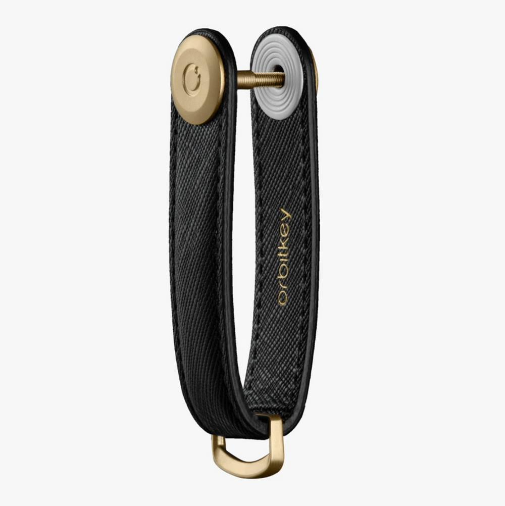 Orbitkey Saffiano Leather Key Organiser - Liquorice Black