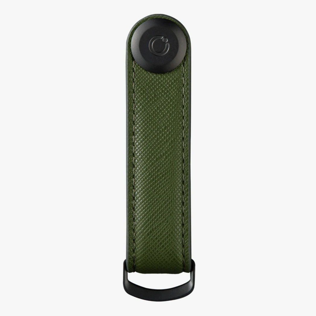 Orbitkey Saffiano Leather Key Organiser - Olive