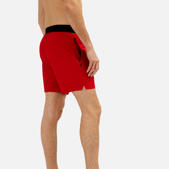 Rhone - Mako Tech Unlined Short 7" - Chili Pepper