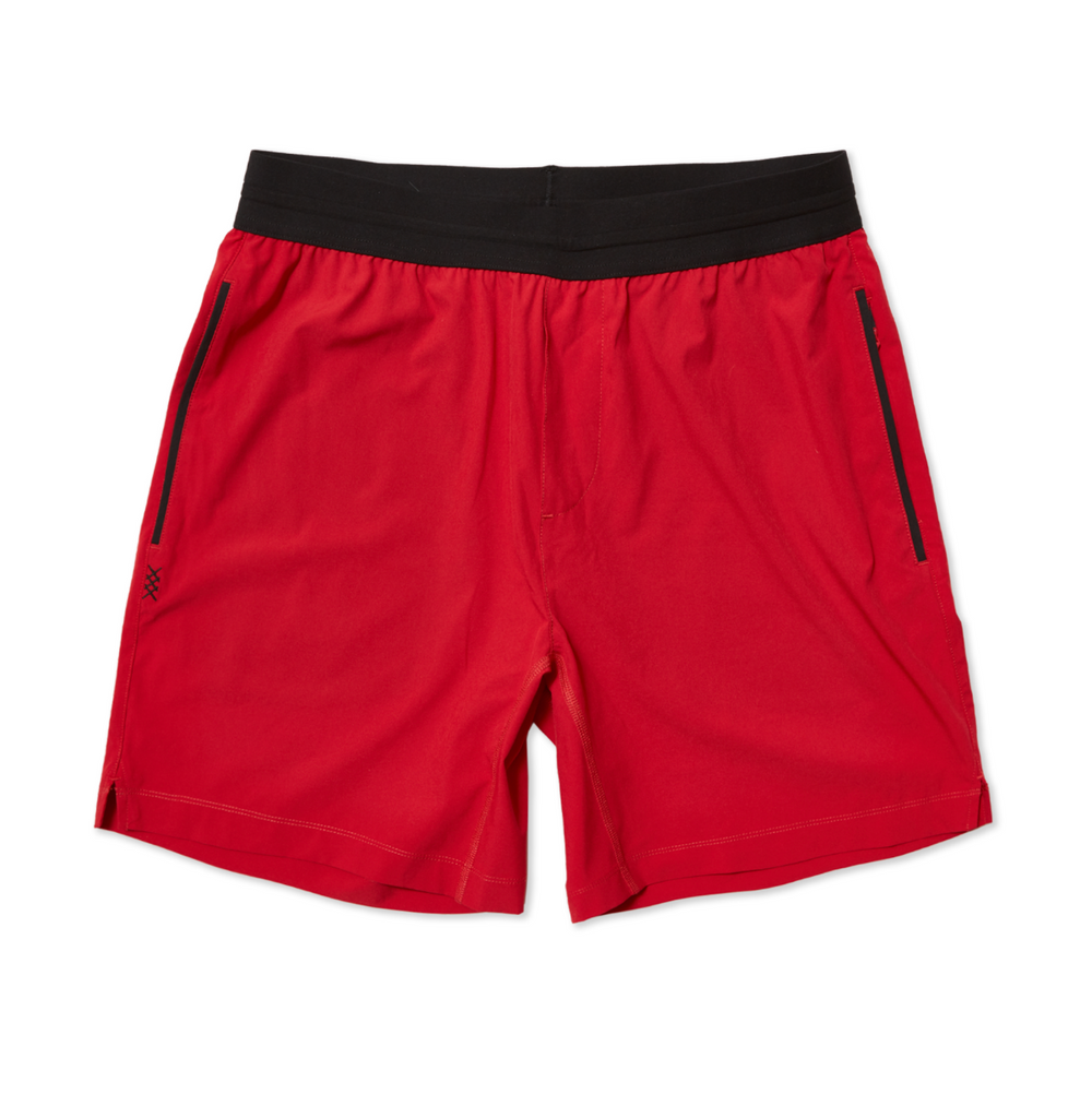 Rhone - Mako Tech Unlined Short 7" - Chili Pepper