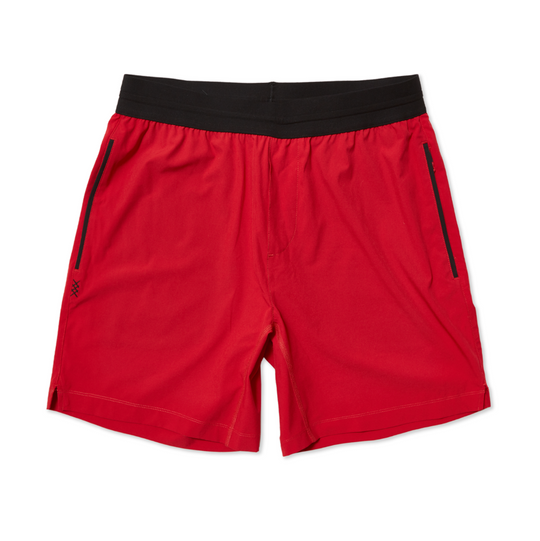 Rhone - Mako Tech Unlined Short 7" - Chili Pepper
