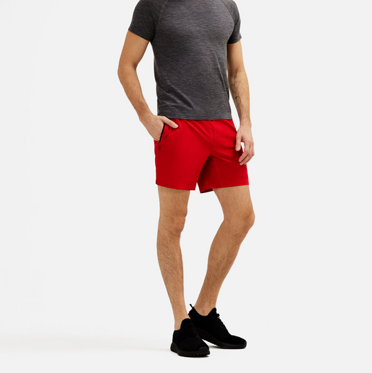 Rhone - Mako Tech Unlined Short 7" - Chili Pepper