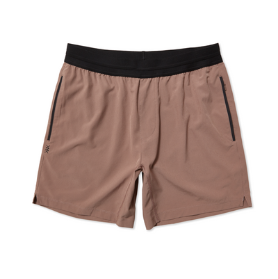Rhone - Mako Tech Unlined Short 7" - Deep Taupe