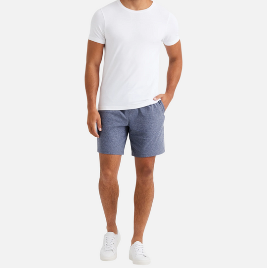 Rhone - Reign Midweight Short 8" - Midnight Heather