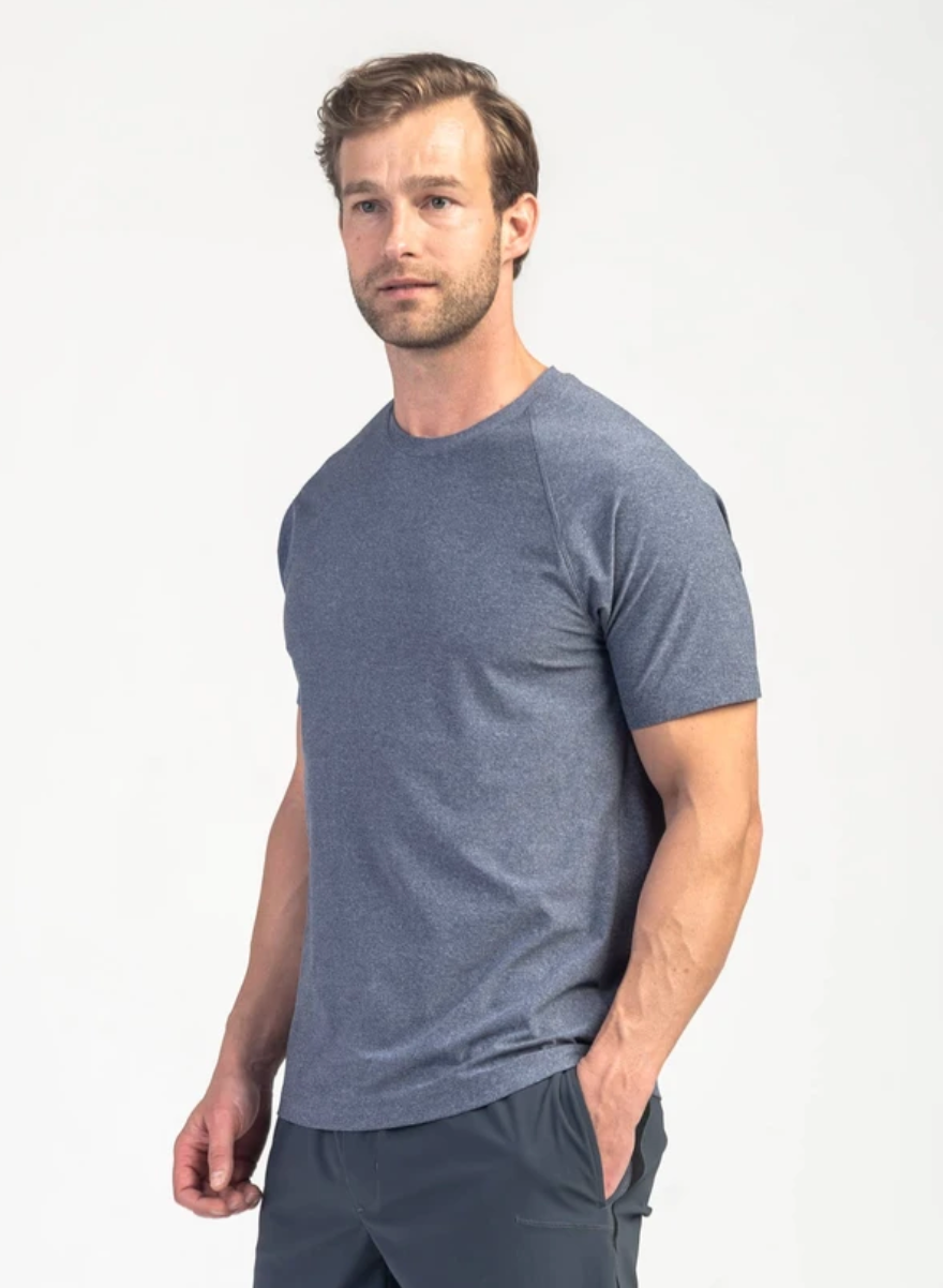 Rhone Reign Training T-Shirt - Midnight Heather