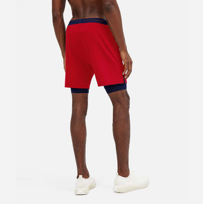 Rhone - Swift Lined Short 6" - Chili Pepper
