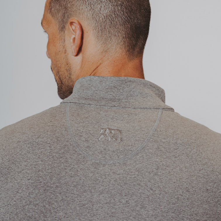 The Normal Brand - Puremeso Quarterzip - Athletic Grey