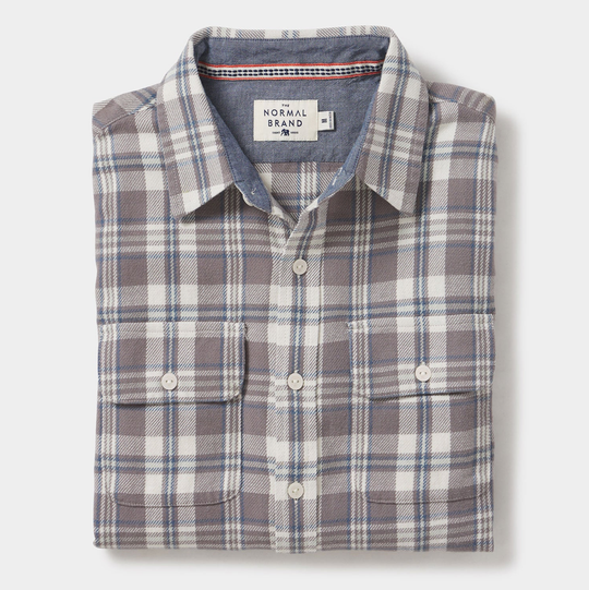The Normal Brand - Mountain Overshirt - Blue Haze
