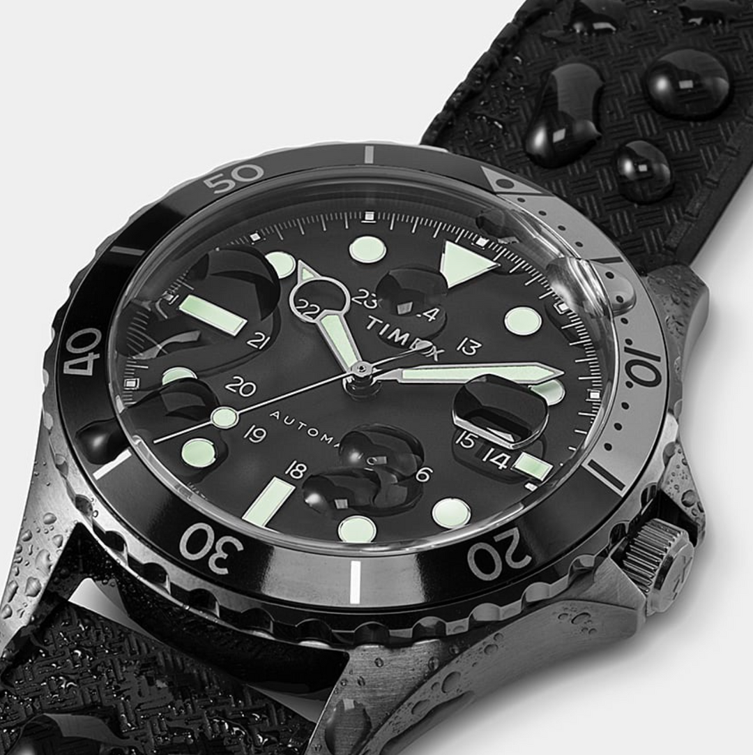 Timex Navi XL Automatic Watch Black 41mm ULAH