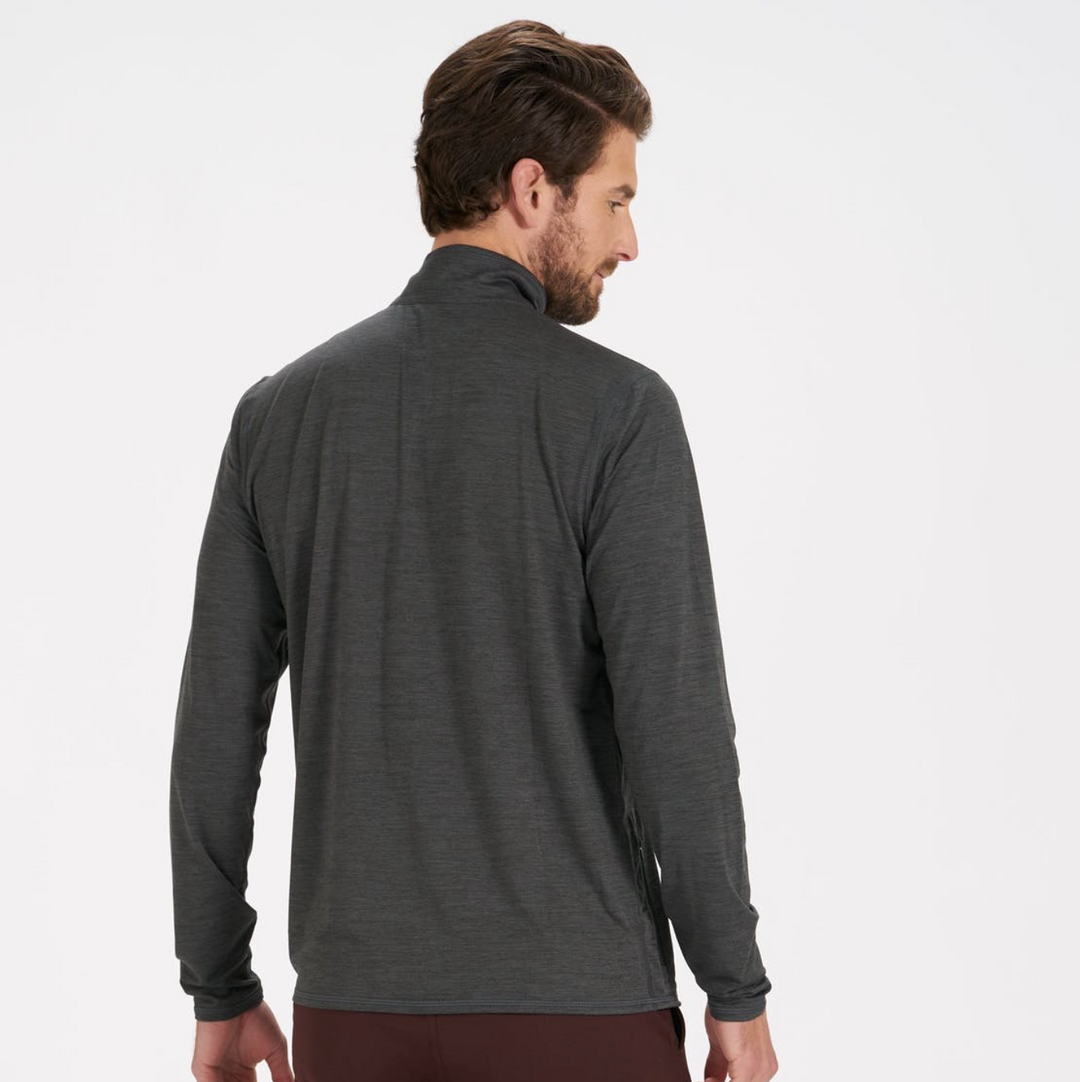Vuori - Ease Performance 1/2 Zip - Charcoal Heather