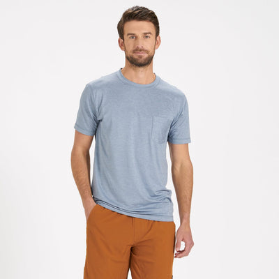 Vuori - Tradewind Performance Tee - Cloud Heather