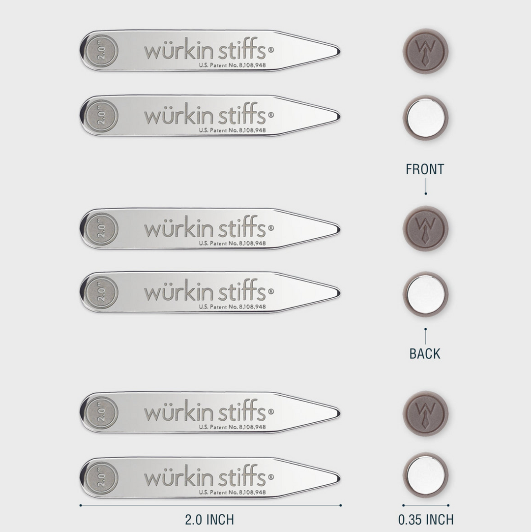 6 Wurkin Stiffs Magnetic Power Buttons for Magnetic Collar Stays